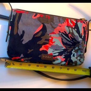 FOSSIL crossbody floral purse